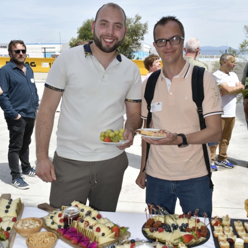 Staff at opening party